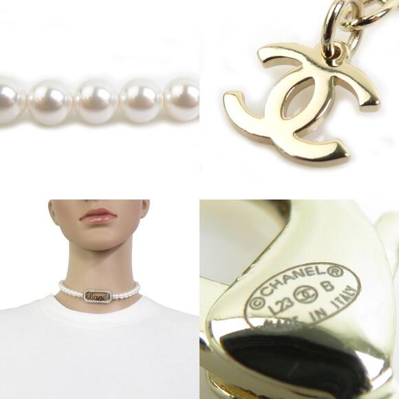 Chanel Necklace Metal And Faux Pearl #229203C13B - Picture 5 of 5